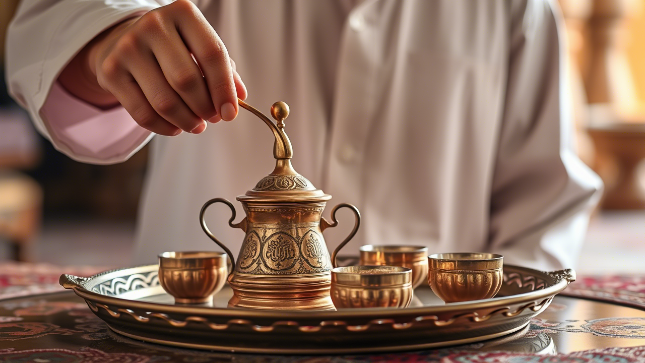Traditional Arabic Coffee Service